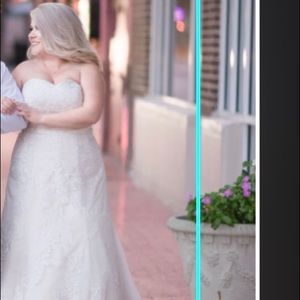 Champagne wedding dress